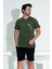 Erkek Şort Tshirt Pijama Takımı 25255 Yeşil 4