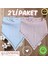 2'li Paket Premium %100 Pamuk Ekstra Soft 2 Kat Müslin Bebek Fuları Salya & Mama Önlüğü 3 Çıtçıtlı 1