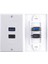1x 2port HDMI + USB 3.0 Dişi Duvar Yüzü Plaka Paneli Çıkış Soketi Genişletici Beyaz (Yurt Dışından) 1
