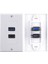1x 2port HDMI + USB 3.0 Dişi Duvar Yüzü Plaka Paneli Çıkış Soketi Genişletici Beyaz (Yurt Dışından) 2