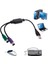 1 Adet USB Erkek Çift Ps2 Dişi Kablo Adaptörü Dönüştürücü Klavye Fare Için Kullanın (Yurt Dışından) 2