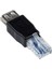 Dişi USB A - Erkek Ethernet RJ45 Fiş Adaptörü Yeni (Yurt Dışından) 3