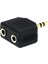Altın Kaplama 3,5mm Jack Splitter Adaptörü - Siyah (Yurt Dışından) 1