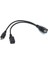 1 In 2 Mikro USB Ana Bilgisayar Gücü Y Splitter Adaptörü 5 Pinli Erkek Dişi Otg Kablosuna (Yurt Dışından) 1