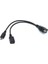 1 In 2 Mikro USB Ana Bilgisayar Gücü Y Splitter Adaptörü 5 Pinli Erkek Dişi Otg Kablosuna (Yurt Dışından) 2