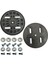104MM Plaka Seti Karda Kayak Bağlantı Disk Montaj Plakaları Strap-In Snowboard Kayak Kayak Dia (Yurt Dışından) 3