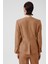 Camel Tek Düğmeli Kadın Blazer Ceket 4