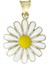 Altın Papatya Kolye Ucu T074175 1
