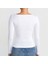 Kayık Yaka Uzun Kollu Basic T-Shirt 2