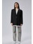 Siyah Oversize Uzun Blazer Ceket 5