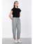 Düşük Kol Basic T-Shirt - Siyah 2