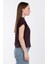 Düşük Kol Basic T-Shirt - Mürdüm 5