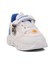 Beyaz Mavi Cırtlı Işıklı Hafif Çocuk Spor Ayakkabı Ruffon B 3