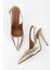 Kadın Hazel Altın Yılan Desenli Stiletto 2