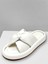 Beyaz Düz Taban Düğüm Detay Kadın Terlik 1