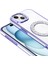 iPhone 15 Kılıf Pırlanta Taş Tasarımlı M-Safe Şarj Özellikli Karetta Silikon Kılıf 3