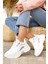 Kadın Beyaz Pudra Sneaker PMD239K2110 1