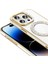 iPhone 14 Pro Max Kılıf Pırlanta Taş Tasarımlı M-Safe Şarj Özellikli Karetta Silikon Kılıf 3