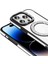iPhone 14 Pro Max Kılıf Pırlanta Taş Tasarımlı M-Safe Şarj Özellikli Karetta Silikon Kılıf 3