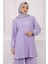 Lila Bürümcük Tunik Pantolonlu Takım 4