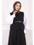 Siyah Kemerli Krep Yelek Etekli Takım 3
