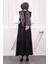 Siyah Kemerli Krep Yelek Etekli Takım 4