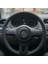 Dikişli Direksiyon Kılıfı Siyah Deri Siyah Dikişli Volkswagen Polo Için 1