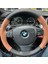 Dikişli Direksiyon Kılıfı Siyah Deri Taba Deri Siyah Dikişli Bmw 5 Için 1