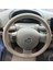 Dikişli Direksiyon Kılıfı Bej Deri Bej Dikişli Nissan Micra Için 1
