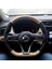 Dikişli Direksiyon Kılıfı Açık Bej Deri Noktalı Deri Siyah Dikişli Nissan Qashqai Için 1