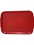 Abs Plastik Kırmızı Renk Servis Tepsisi 29*20CM 5