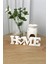 Home Yazılı Dekoratif Biblo Masaüstü Dekor - Beyaz 20 cm 4