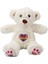 3184 Gökkuşağı Kalpli Peluş Ayı 30 cm -Sunman 1