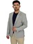 Erkek Gri Tek Spor Ceket Çift Yırtmaçlı BGL-ST04465 2