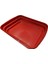 3 Boy Abs Plastik Kırmızı Renk Servis Tepsisi 5