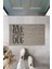 Dijital Baskı Gri Love My Dog Dekoratif Kapı Paspası K-2023 1