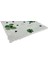 Mutfak Tezgah Arası, Havuz, Banyo, Sauna, Spa, Iç ve Dış Dekorasyonda Tüm Yüzeyler Için, Beyaz, Yeşil, Siyah Çiçek Desenli, 31,5X31,5CM. Fileli Cam Mozaik. (10 File Karo = 1 M2 Fiyatıdır ) 2