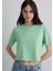 Yeşil Crop Basic Tişört 1613072-71759 2