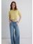 Sarı Crop Basic Tişört 1613072-71285 1