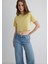Sarı Crop Basic Tişört 1613072-71285 2
