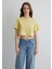 Sarı Crop Basic Tişört 1613072-71285 3