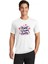 Bisiklet Yaka Baskılı Oversize T-Shirt - Beyaz 1