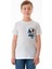 %100 Pamuk Yazı Baskılı Erkek Çocuk Tişört 1