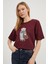 Armalıfe 1303 Ayıcık Detaylı Bis Yaka Kadın T-Shırt 1