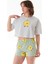 Civciv Baskılı Şortlu Oversize Pijama Takımı 4
