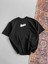 Kadın Baskılı Oversize T-Shirt - Siyah 1