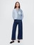 Kadın Lacivert High Stride Wide-Leg Ankle Jean Pantolon 1