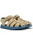 Bej - Mavi Erkek Çocuk Sandalet Oruga Sandal Kids 2