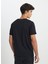 Bisiklet Yaka Siyah Erkek T-Shirt ML65QAI01 Regular Fit Grafik 5