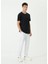 Basic Bisiklet Yaka Regular T-Shirt - Siyah 4